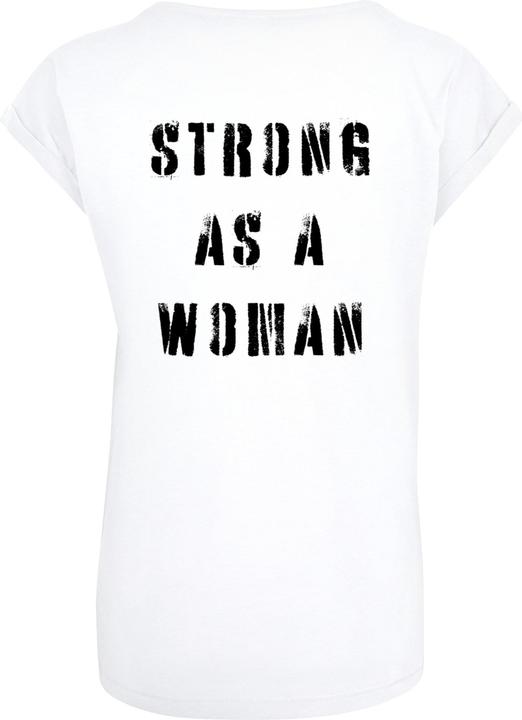 Produktbild Merchcode Ladies WD - Strong As A Woman Extended Shoulder Tee - 116539 (XS)