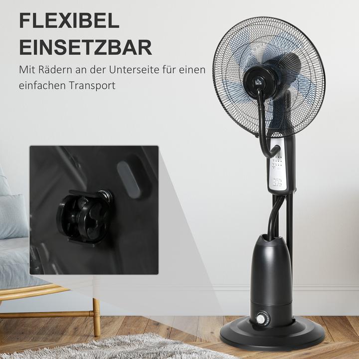 Immagine prodotto Homcom Ventilatore a piedistallo con spruzzatore d'acqua
