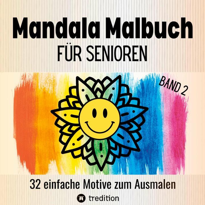 Image du produit Livre de coloriage pour seniors Mandala 32 motifs simples à colorier - Entraînement cérébral pour