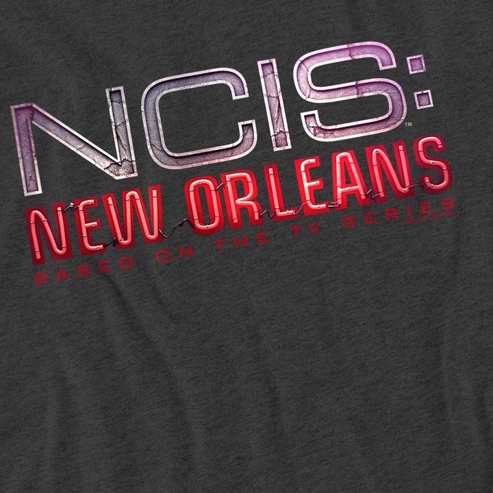 Actual product image NCIS: New Orleans Unisex Adult Neon Sign T-Shirt (L)