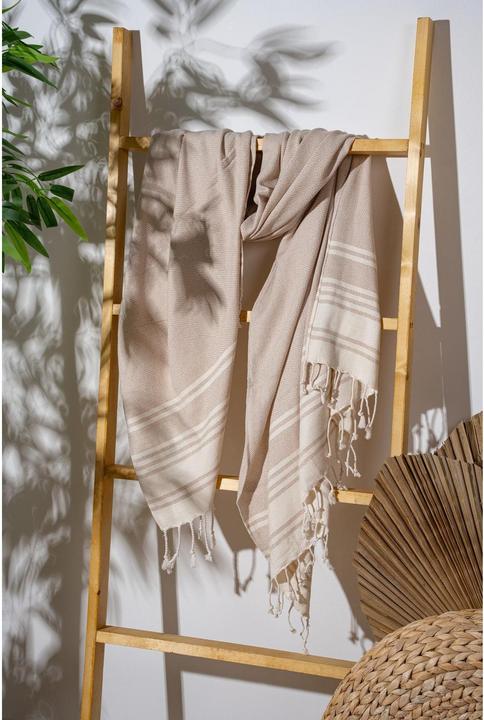 Image du produit Foutastic Strandtuch New Diamond Beige, Schnelltrocknend: Ja, Breite (90 x 170 cm)