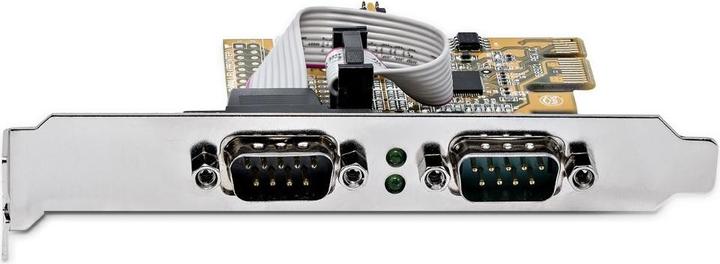 Actual product image StarTech COM 2 Port PCI Express Serial Interface Card PCIe to RS232 Card Serial Adapter K