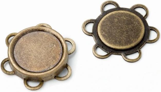 Produktbild Prym Magnet-Annähknopf 25 mm altmessing