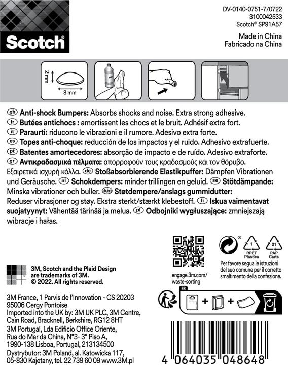 Actual product image Scotch Protective buffer (Stop dampers, 16 Piece)