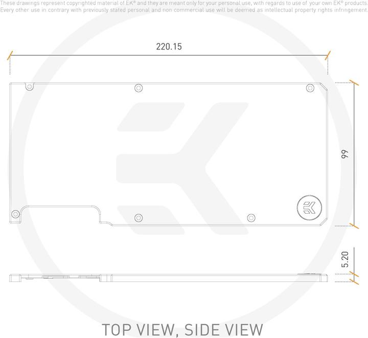 Produktbild EKWB EK-Quantum Vector RTX 3080/3090 Backplate