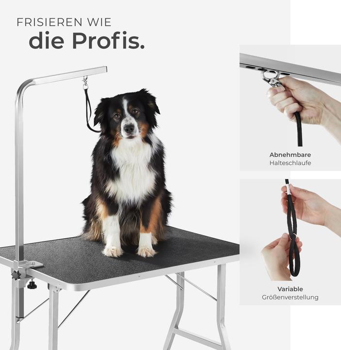 Immagine prodotto tectake Tavolo da toelettatura per cani con braccio (Cane)