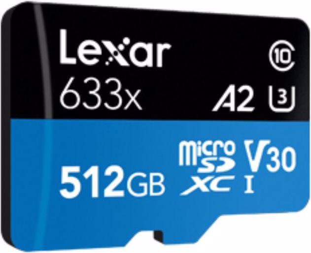 Immagine prodotto Lexar High-Performance (512 GB, microSDXC, U3, UHS-I)