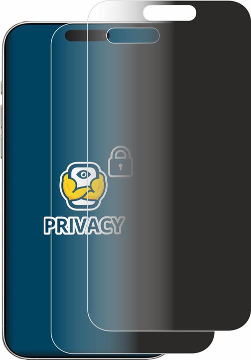 Actual product image BROTECT Anti-spy privacy film Blue light protection film (2 Piece, Apple iPhone 16)