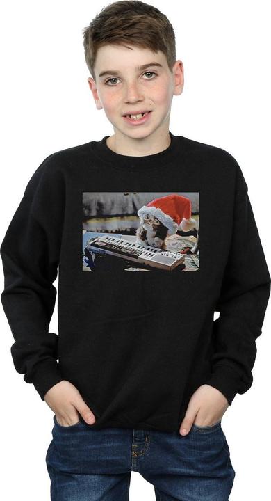 Actual product image Universal Textiles Boys Mogwai Christmas Hat Sweatshirt (140, 146)