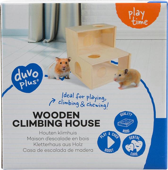 Produktbild Duvoplus Kletterhaus aus holz, 15x15x15cm