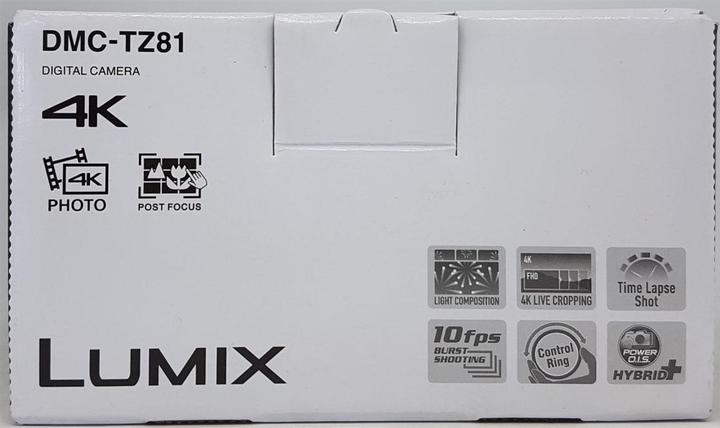 Actual product image Panasonic Lumix TZ81 (24 - 720 mm, 18.10 Mpx, 1/2,3'')
