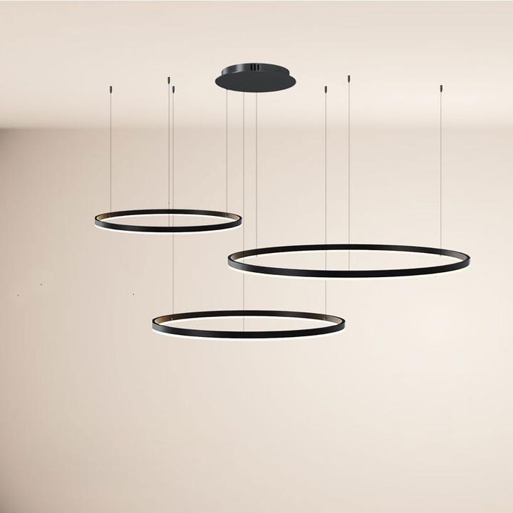 Produktbild s.luce Hängelampe Ring Schwarz Ø 80 | 60 | 40cm