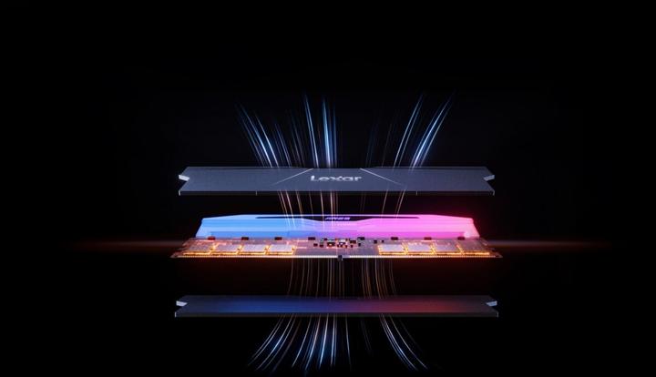 Actual product image Lexar DDR5 ARES RGB 32GB(2 16GB)/7600 PC memory black (2 x 16GB, 7600 MHz, DDR5 RAM, DIMM)