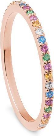 Immagine prodotto Breuning ANELLO - Brill. | Blu cielo | Verde mela | Saf. Rosa (54, 585/14 K Oro)