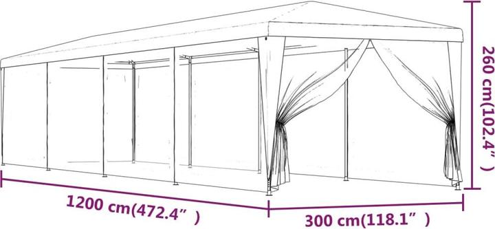 Produktbild VidaXL Desirae (200 cm, 200 cm)