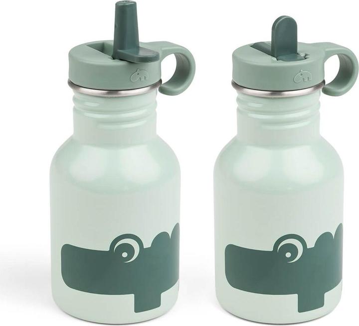 Actual product image Done by Deer Trinklernbecher & Trinklernflaschen Edelstahl-Trinkflasche mit Strohhalm 350 (350 ml)