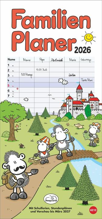 Actual product image sheepworld Familienplaner 2026 (German)