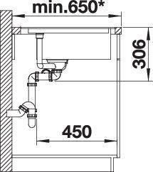 Immagine prodotto Blanco Delta II-F (104.20 cm, 56 cm)