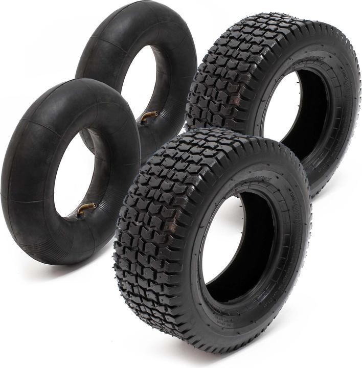 Image du produit Wiltec 2x enveloppes de pneu avec 2x chambres à air (Tracteur de pelouse, Accessoires pour tracteurs)