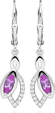Image du produit JVD Beaux boucles d'oreilles en argent avec zircons SVLE0633SH8R200