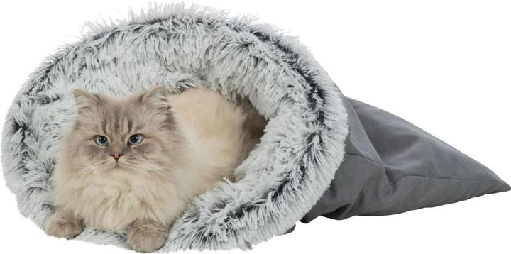 Produktbild Trixie Kuschelsack Harvey, Grau/ Weiss-Schwarz (Katze)