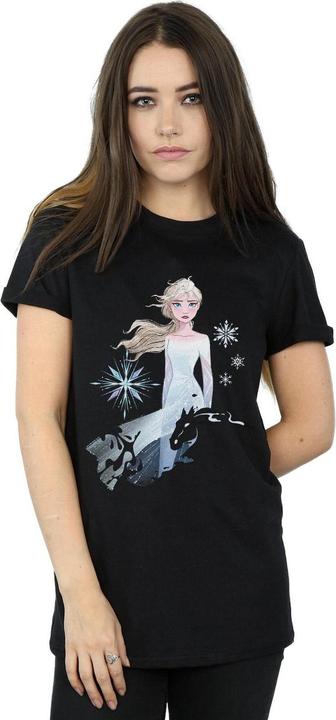 Immagine prodotto Disney Frozen 2 Elsa Nokk Silhouette Maglietta Ampia Donna (4XL)