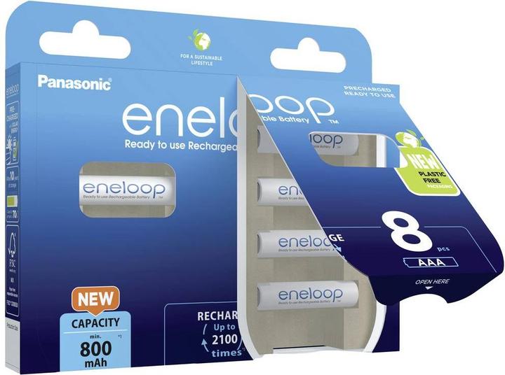 Productafbeelding Panasonic Eneloop (8 Pcs., AAA, 800 mAh)