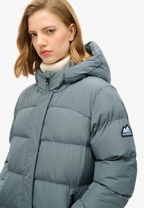 Actual product image Superdry HOODED SPORTS PUFFER MID JKT Dames Jas - Maat M (12)