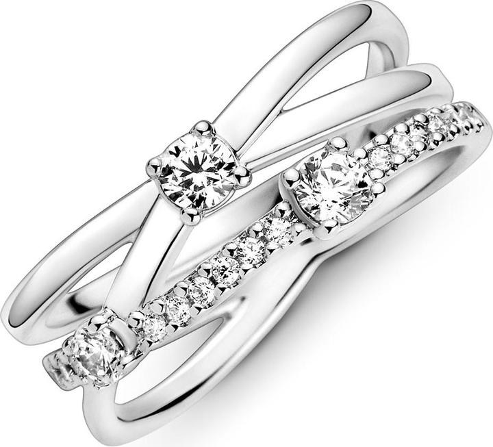 Produktbild Pandora Funkelnder Dreifach Ring (58, 925 Silber)