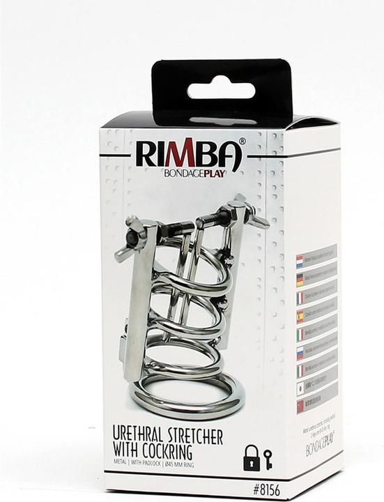 Image du produit Rimba Étendeur d'urètre avec cockring et cadenas