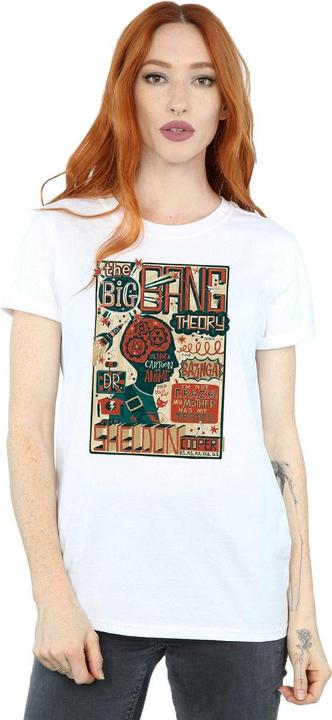 Image du produit Big Bang Theory Femme/Les femmes - T-shirt boyfriend en coton avec affiche infographique (S)