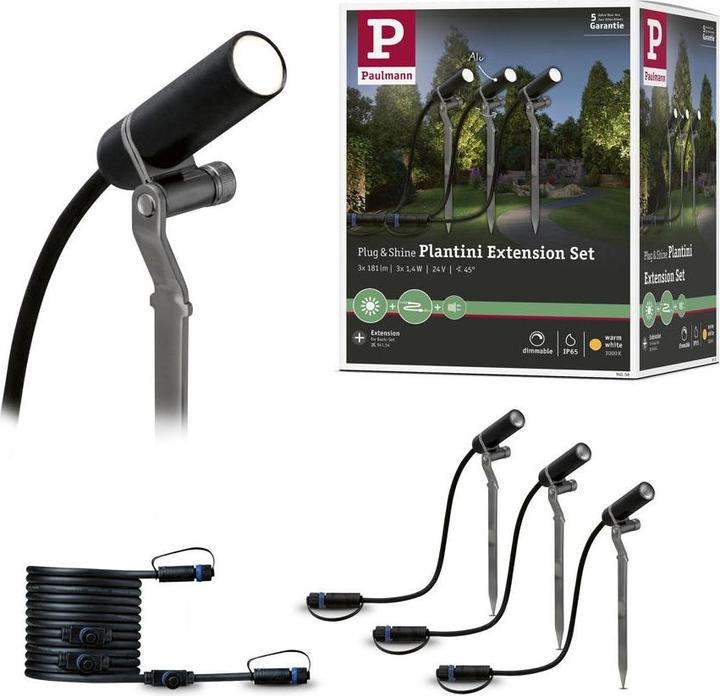 Actual product image Paulmann Outdoor Plug & Shine Plantini supplementary set (200 lm, IP65)