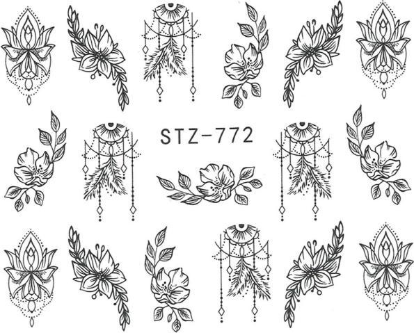 Actual product image Nagellack24 Nail Art Sticker Wassertransfer 772 (Nail glue)