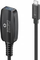 Produktbild Purelink sonero USB 3.2 Gen1x1 Aktive Verlängerung - C/A - schwarz - 5,00m (5 m, USB 3.2 Gen 1)