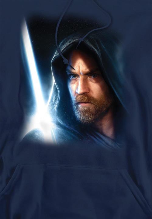 Actual product image Star Wars Mens Obi Wan Kenobi Poster Hoodie (S)