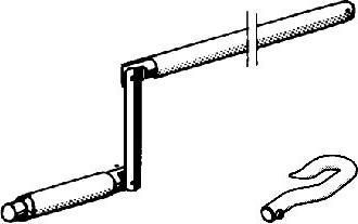 Actual product image somfy Articulated crank