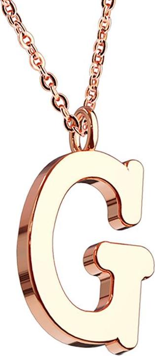 Image du produit Star Piercing Chaîne or rose pendentif lettre G (Acier chirurgical 316L, sans laiton)