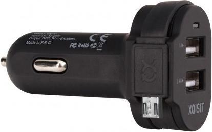 Actual product image Xqisit Dual USB Car Charger 6A