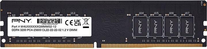Produktbild PNY MD16GSD43200-TB, 16 GB, 1 x 16 GB, DDR4, 3200 MHz, 288-pin DIMM (1 x 16GB, 3200 MHz, DDR4-RAM, DIMM)