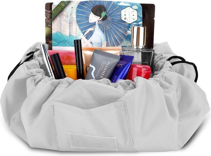 Actual product image Intirilife Cosmetic Bag in BRIGHT GREY