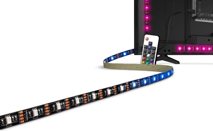 Produktbild Century Strip LED 3 Meter inkl. Fernbedieung bis 75 Zoll (300 cm, Indoor)