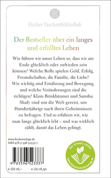 Actual product image Das kluge, lustige, gesunde, ungebremste, glückliche, sehr lange Leben (German, Samiha Shafy, Klaus Brinkbäumer, 2023)