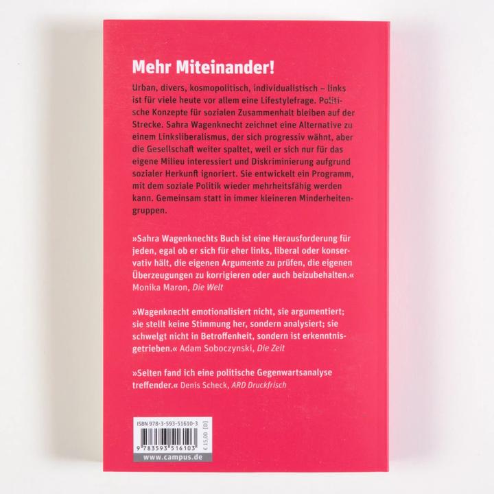 Produktbild Die Selbstgerechten (Deutsch, Sahra Wagenknecht, 2022)