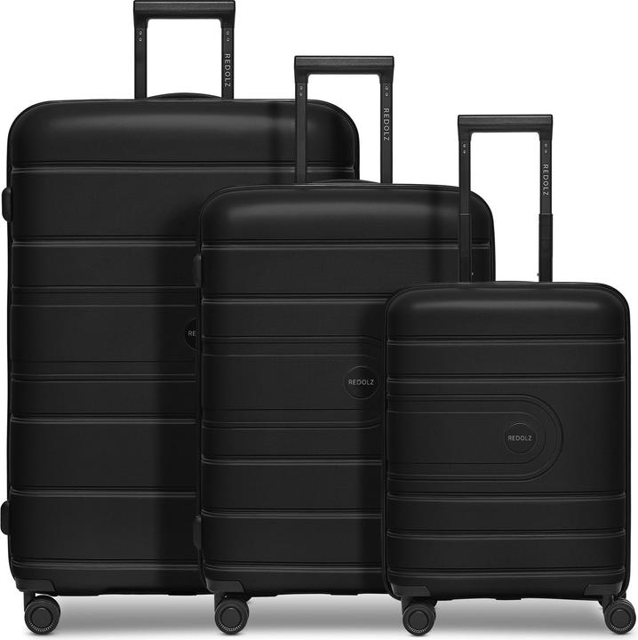 Redolz Essentials 11 4 Rollen Kofferset 3-teilig mit Dehnfalte (240 l, XL (ab 115l))
