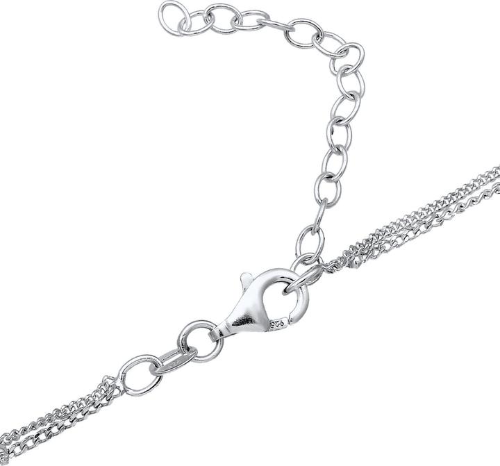 Image du produit Elli Collier Choker Layer cristal chaîne à boules 925 argent (Argent sterling 925, Cristal de verre, 36 cm)