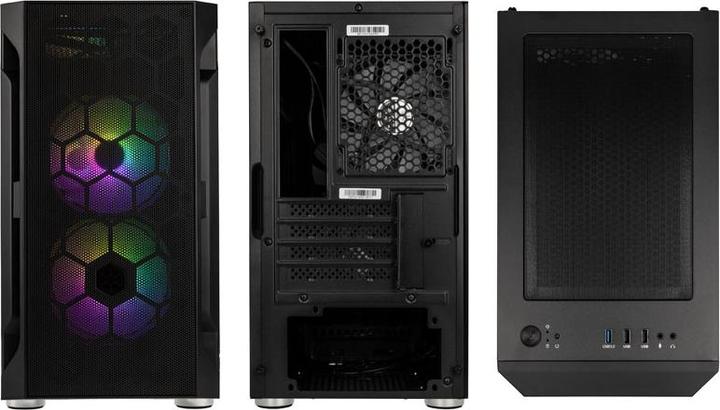 Immagine prodotto Silverstone Fara H1M Pro Micro-ATX Case - Vetro temperato, ARGB (mATX, Mini-ITX, Mini-DTX)