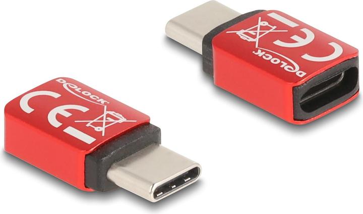 Produktbild Delock 60689 - USB Datenblocker USB Type-C Stecker zu USB Type-C Buchse 240 W