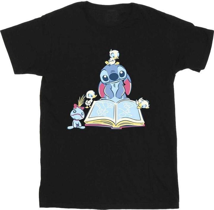 Immagine prodotto Disney Lilo & Stitch Reading A Book Maglietta Ragazze (140, 146)
