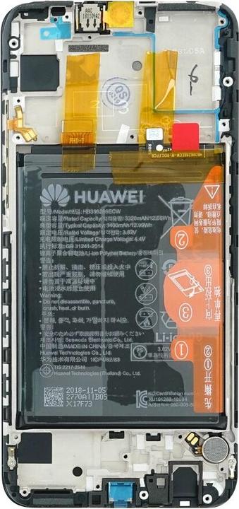 Actual product image Huawei Display Unit + Frame + Battery P Smart 2019 black 02352JEY (Display, Huawei P Smart (2019))