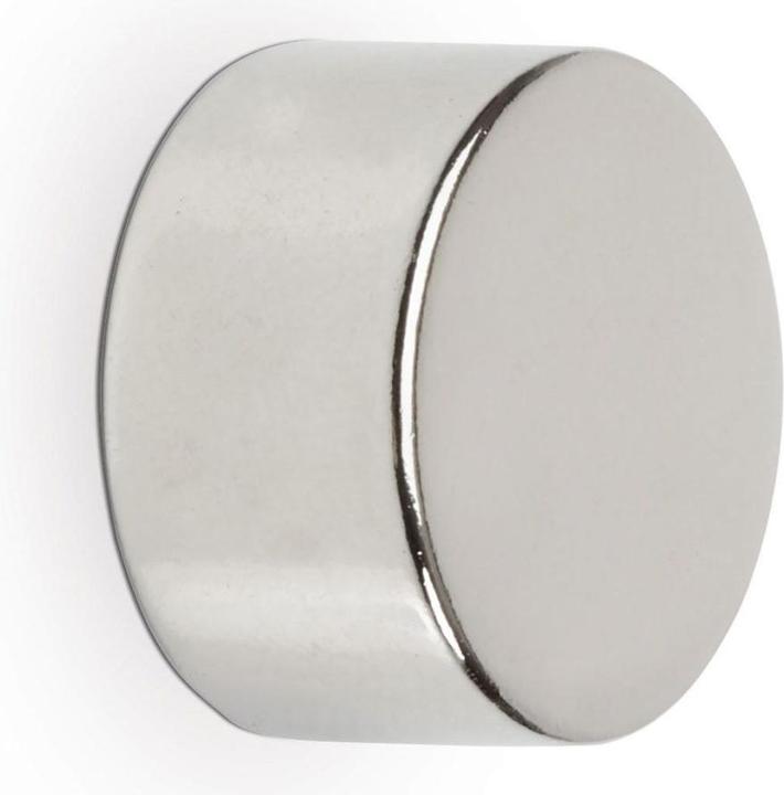 Immagine prodotto Maul Magnete a disco in neodimio, 15 mm, forza adesiva: 8 kg, argento (4 x)